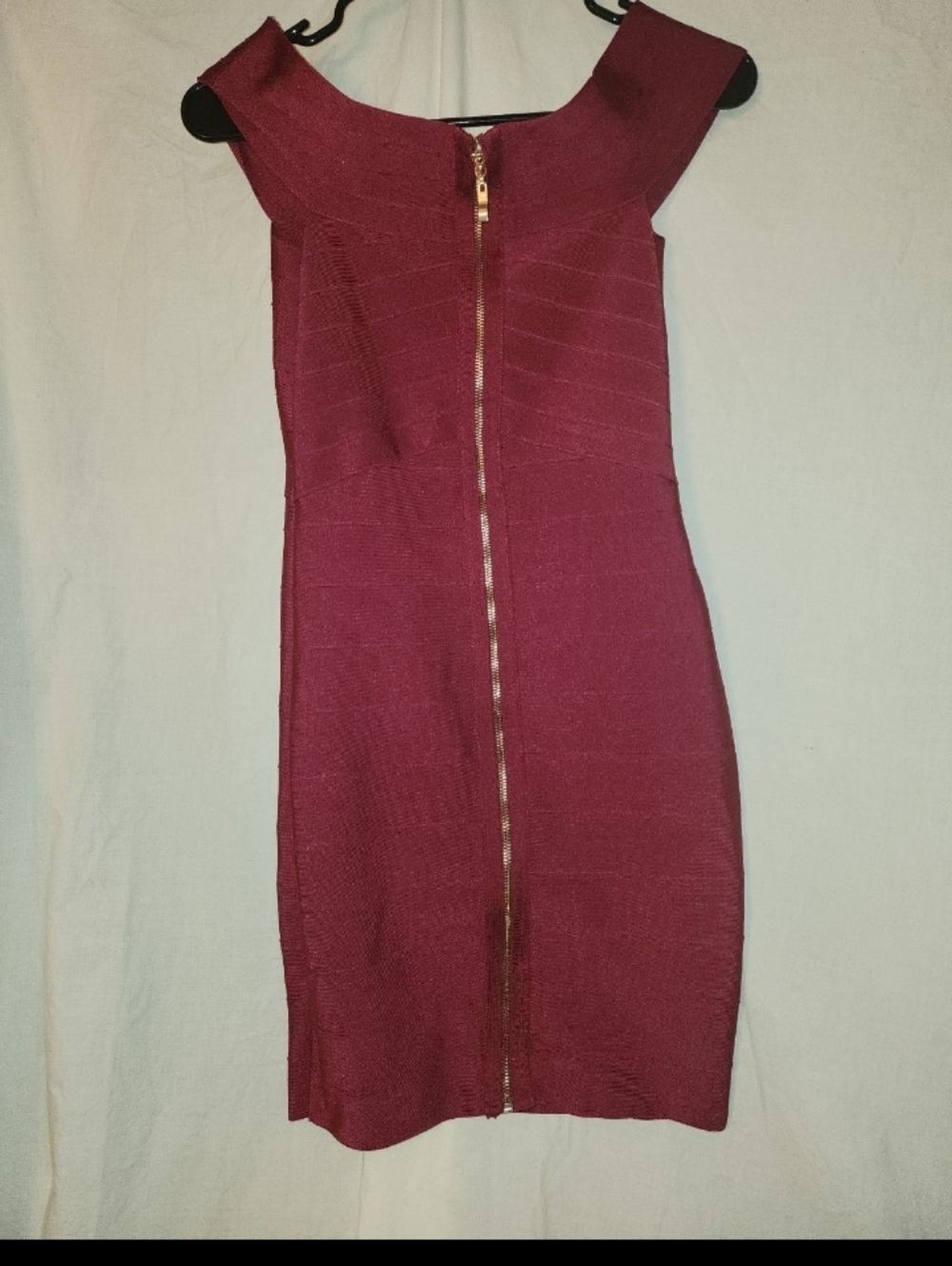 Wow couture womens size medium wine mini Dress